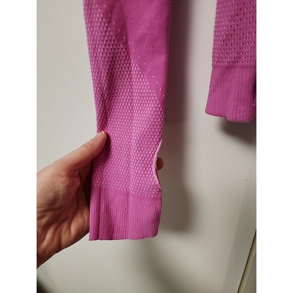 Free People Movement Pink 1/2 Zip Mock Neck  Activewear PulloverWomens XS Barbie - Picture 3 of 15